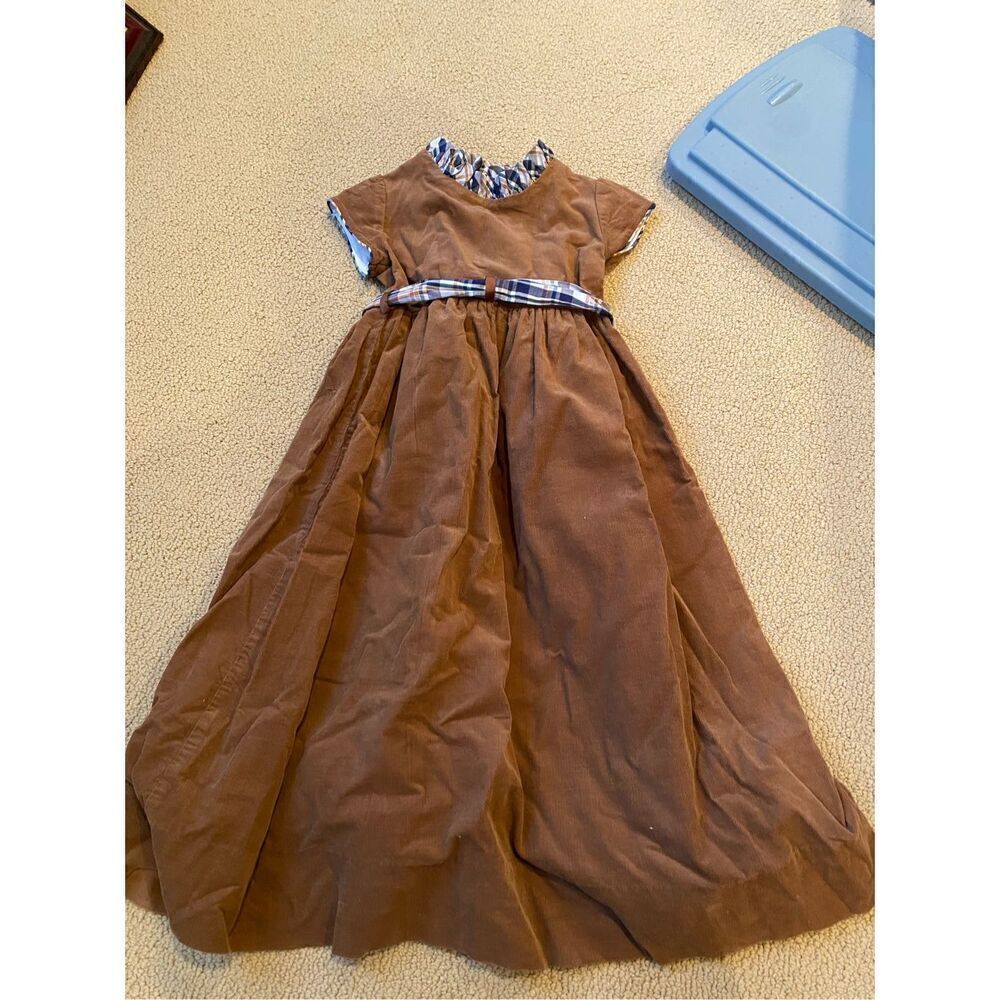 BaileyβBoys 6x girls fine wale cord dress rufflesβbow